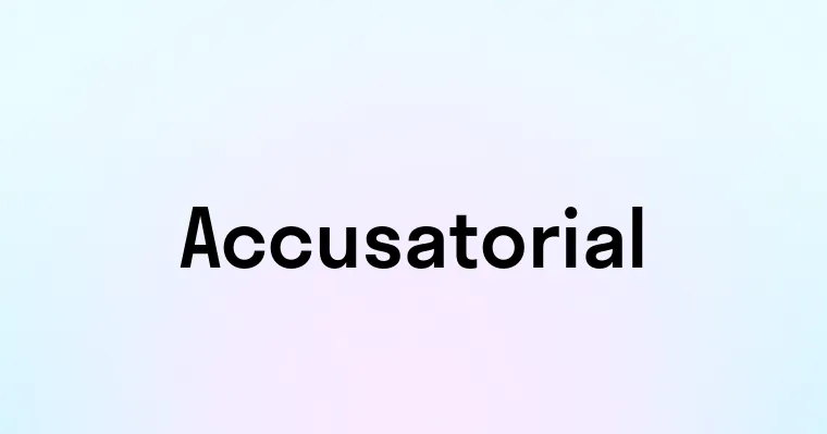 Accusatorial