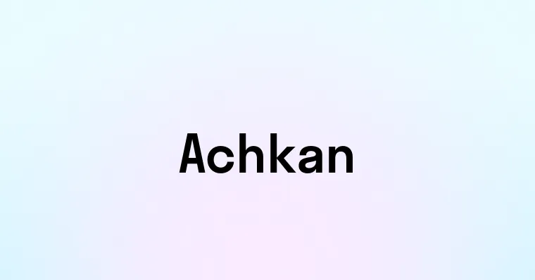 Achkan