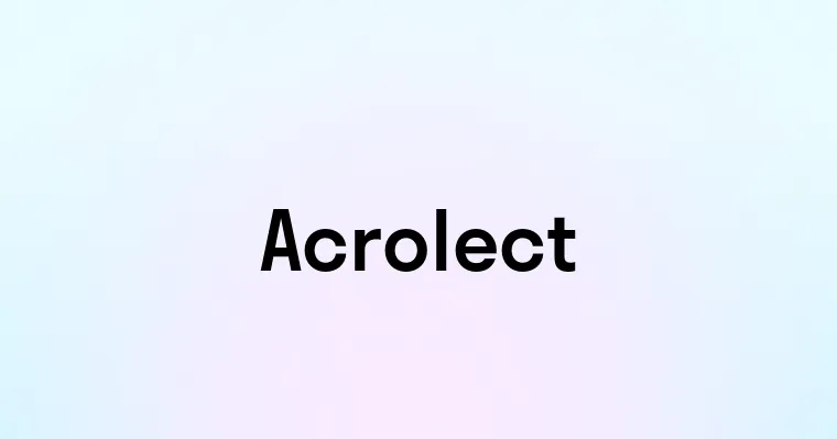 Acrolect