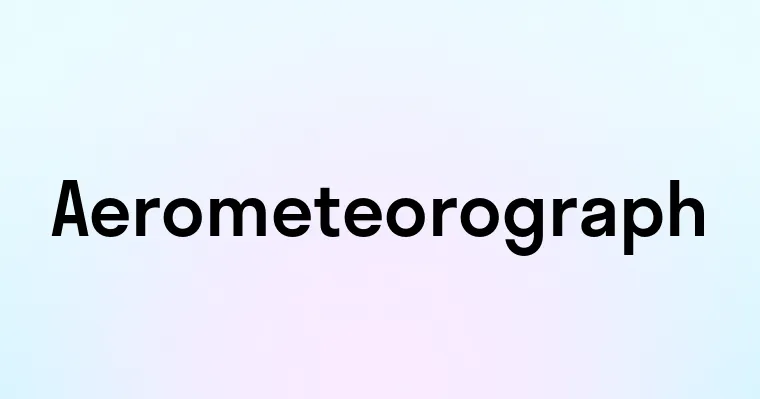 Aerometeorograph