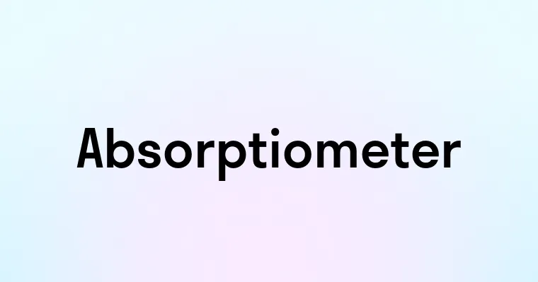 Absorptiometer