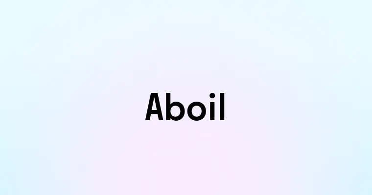 Aboil