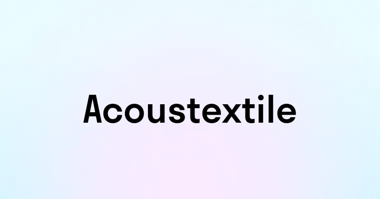 Acoustextile