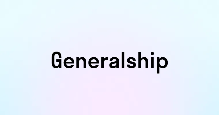 Generalship