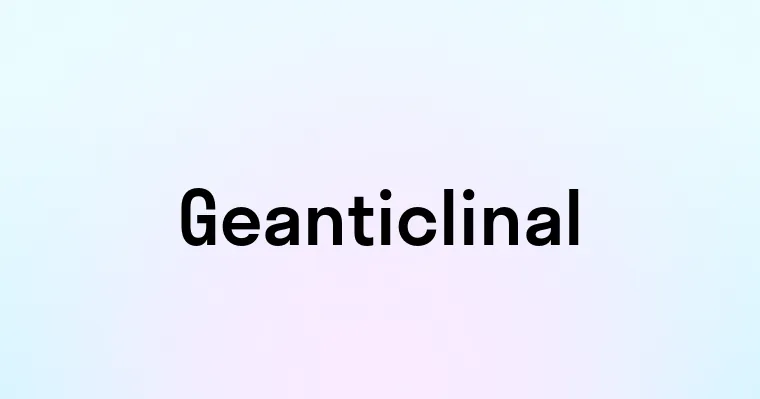 Geanticlinal