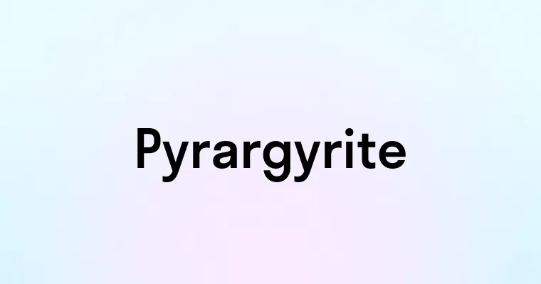 Pyrargyrite