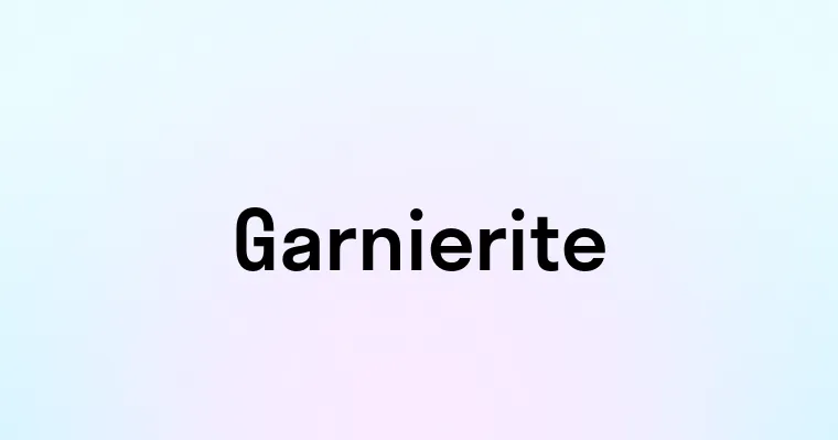 Garnierite