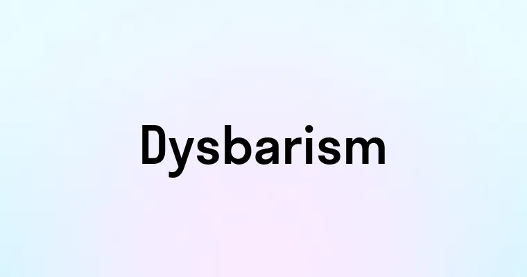 Dysbarism