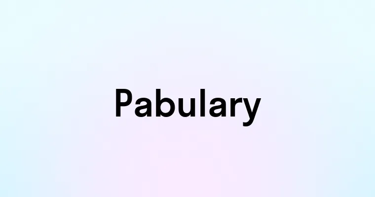 Pabulary