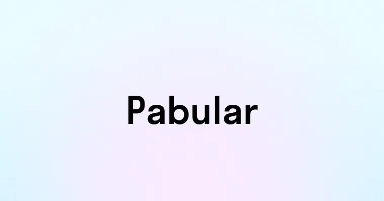 Pabular