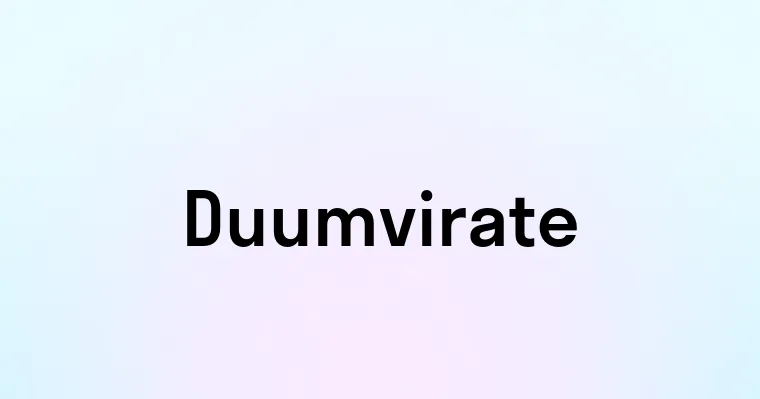 Duumvirate