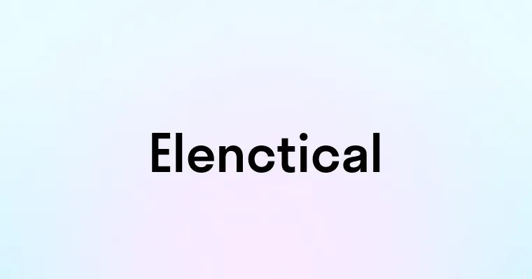 Elenctical