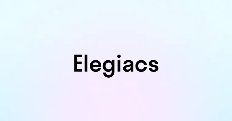 Elegiacs