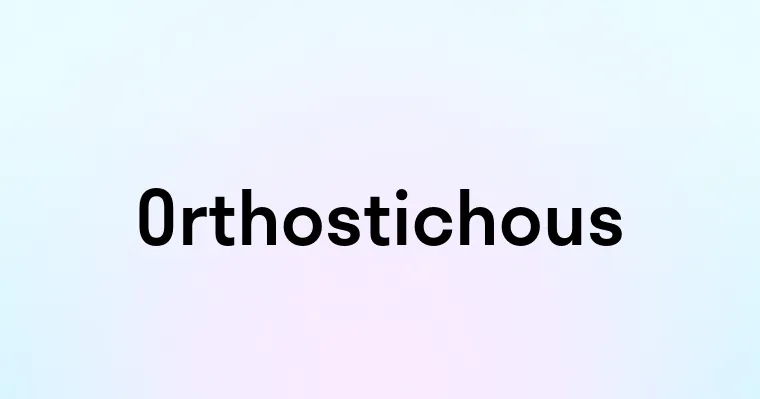 Orthostichous