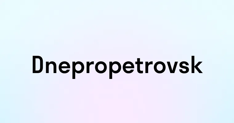 Dnepropetrovsk