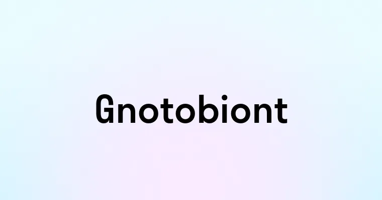 Gnotobiont