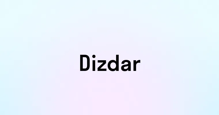 Dizdar