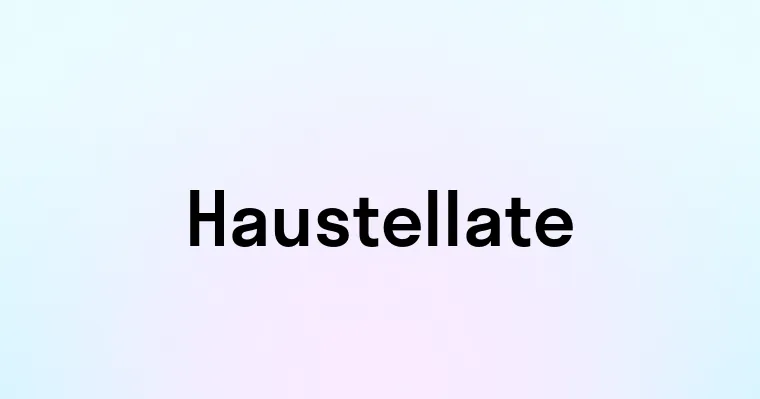 Haustellate