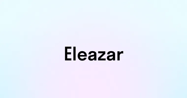 Eleazar