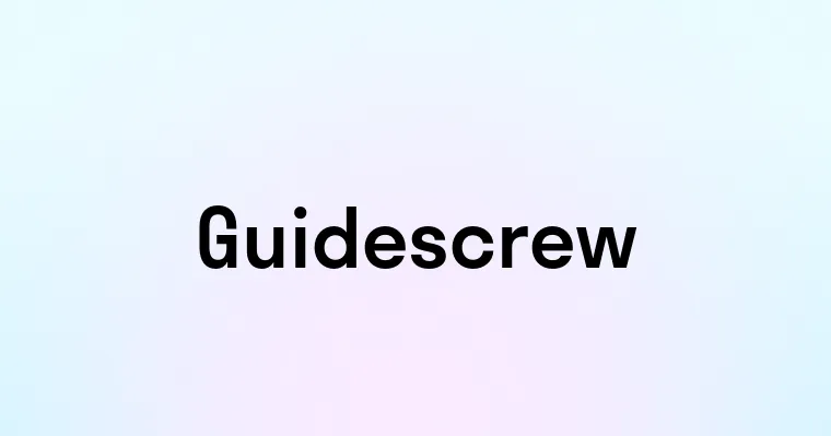 Guidescrew