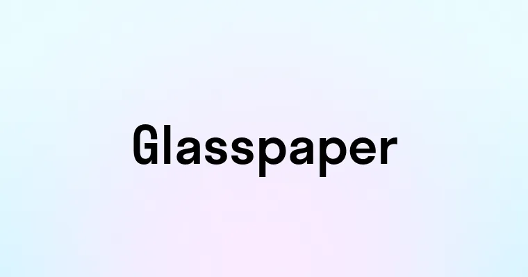 Glasspaper