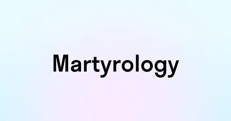 Martyrology