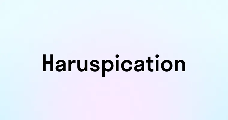 Haruspication