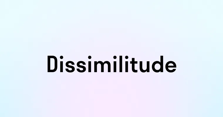 Dissimilitude