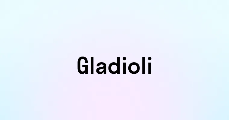 Gladioli