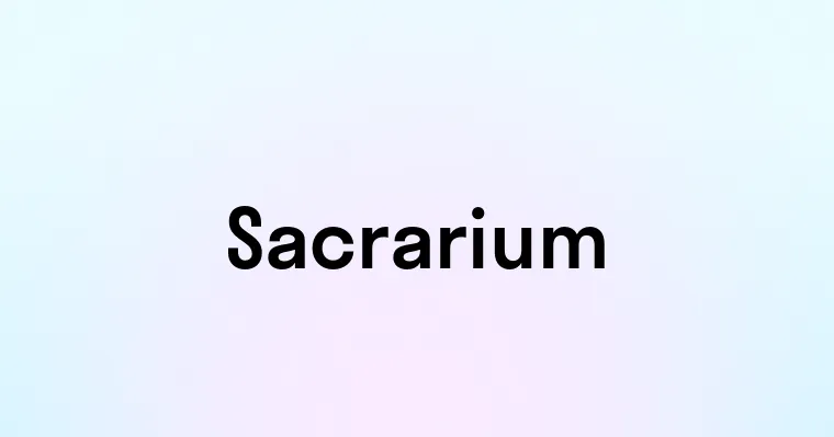 Sacrarium