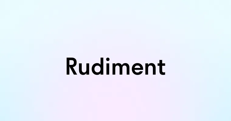 Rudiment