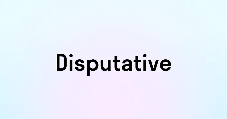 Disputative