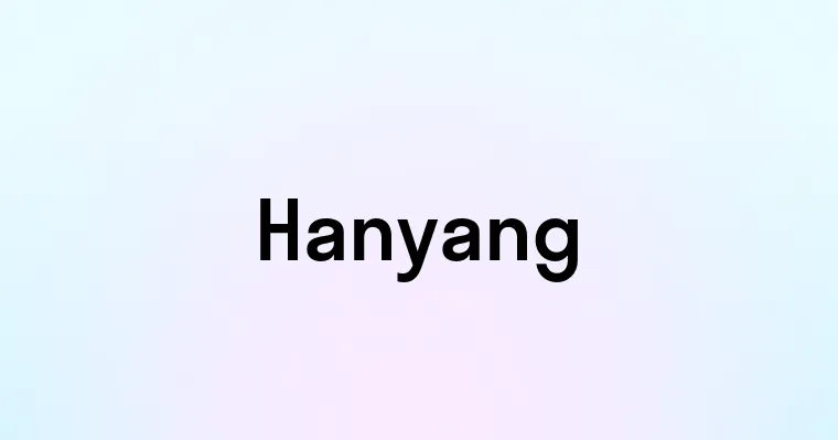 Hanyang