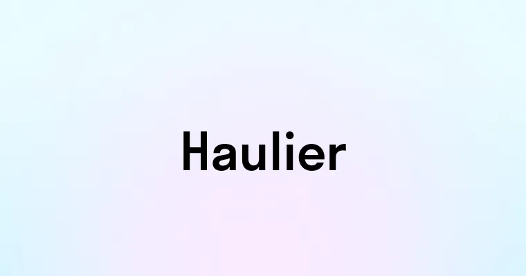 Haulier