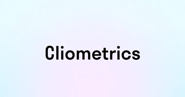 Cliometrics