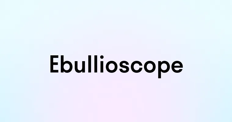 Ebullioscope