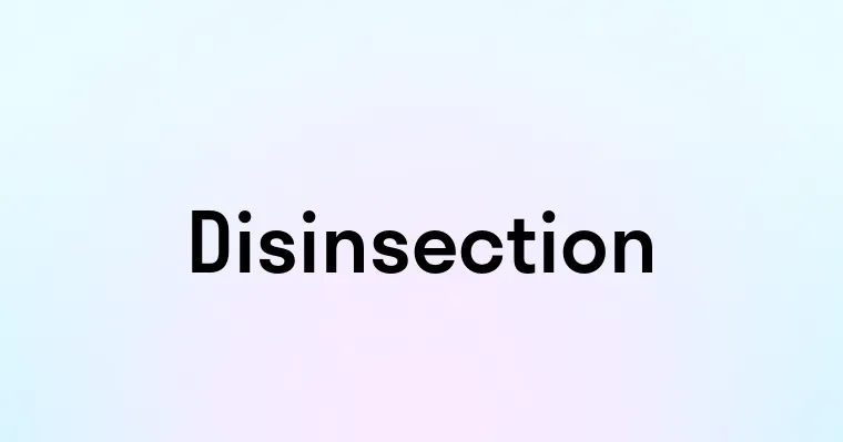 Disinsection