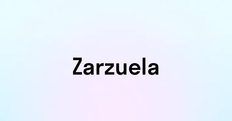 Zarzuela