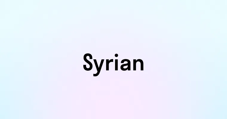 Syrian