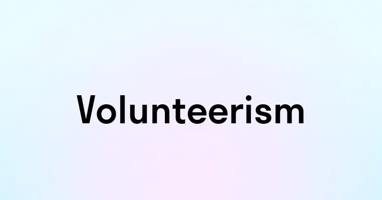 Volunteerism