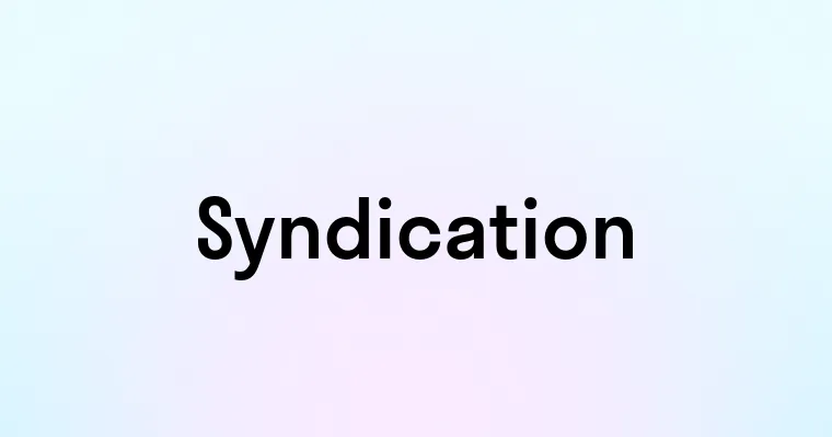 Syndication