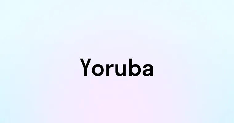 Yoruba