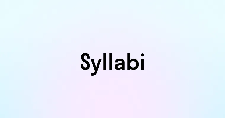 Syllabi