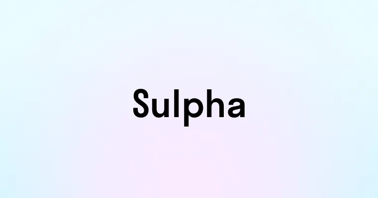 Sulpha