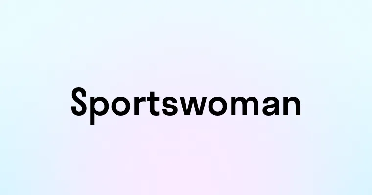 Sportswoman