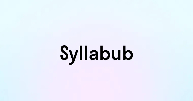 Syllabub