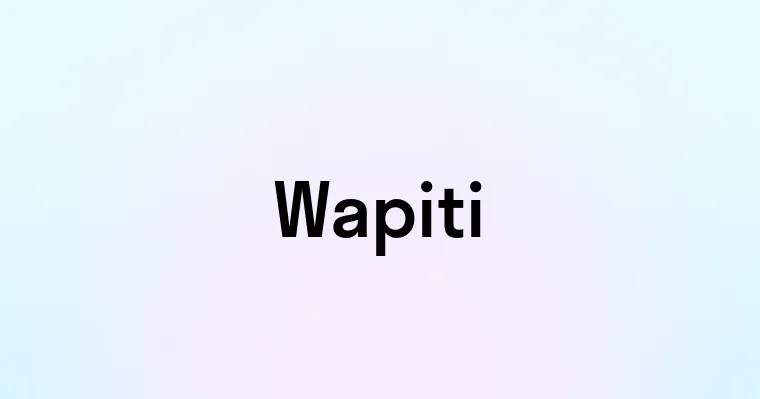 Wapiti