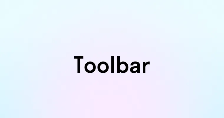 Toolbar