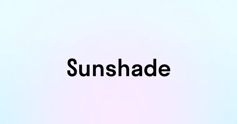 Sunshade