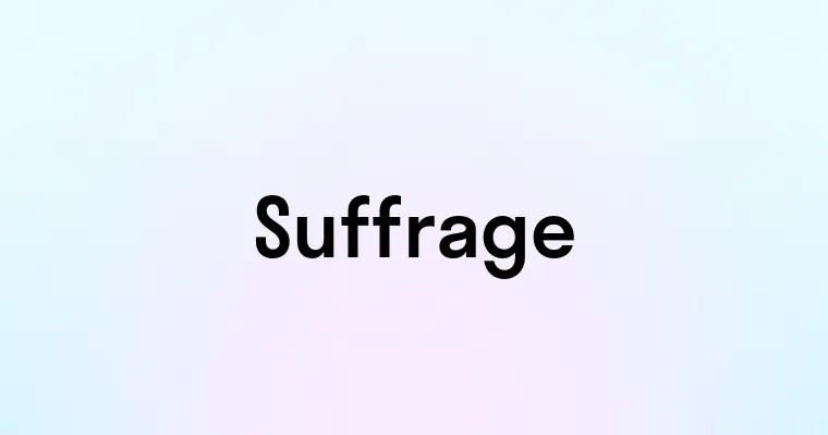 Suffrage